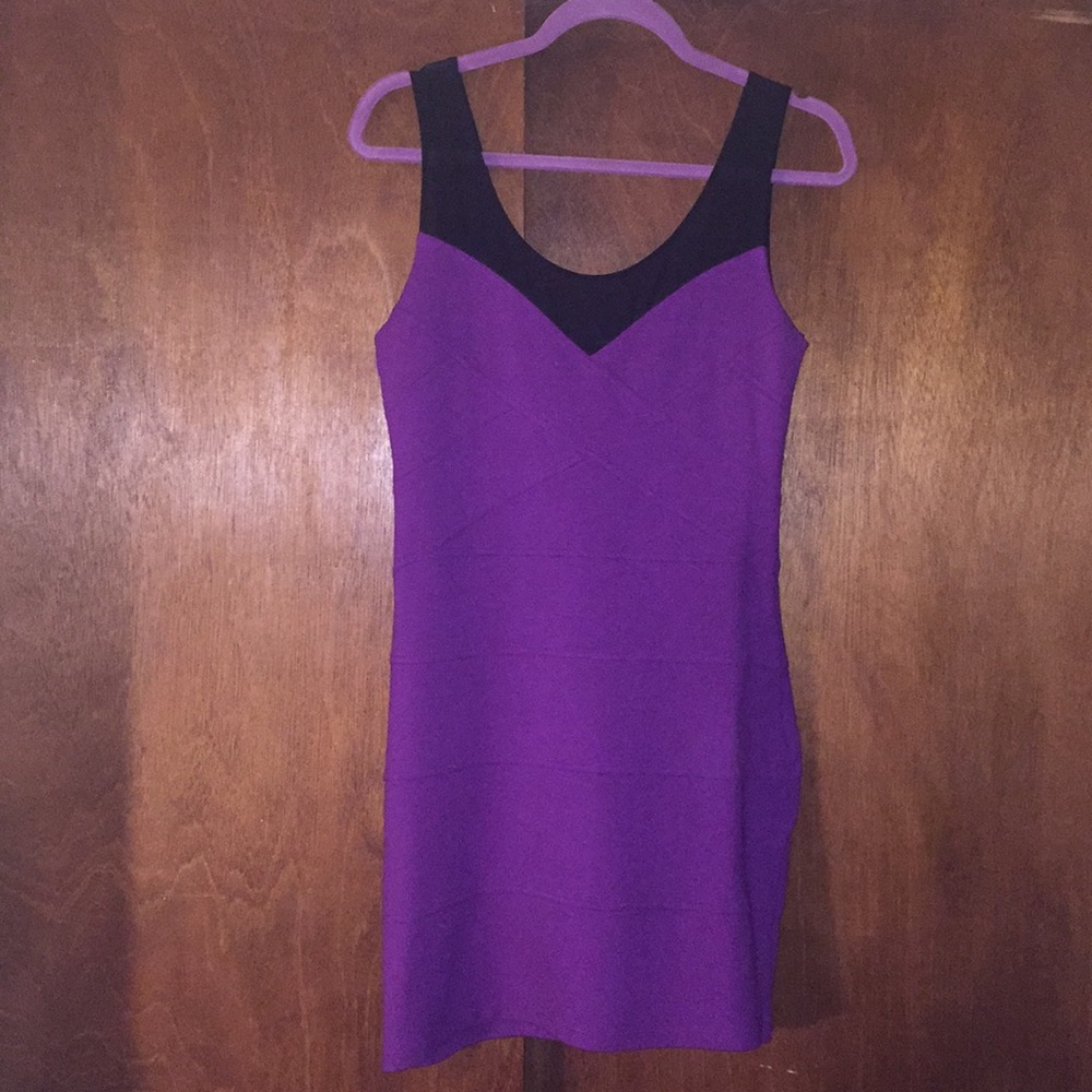 EXPRESS Sleeveless Bodycon Purple Dress